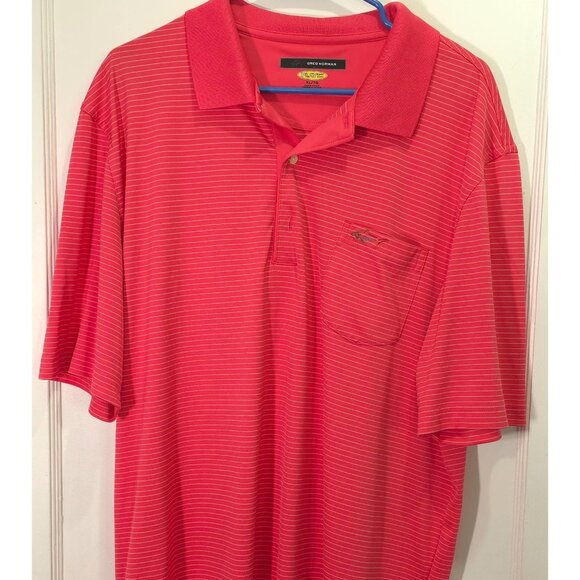 Greg Norman Other - Greg Norman Men’s XL Red Striped Play Dry Polo Shirt